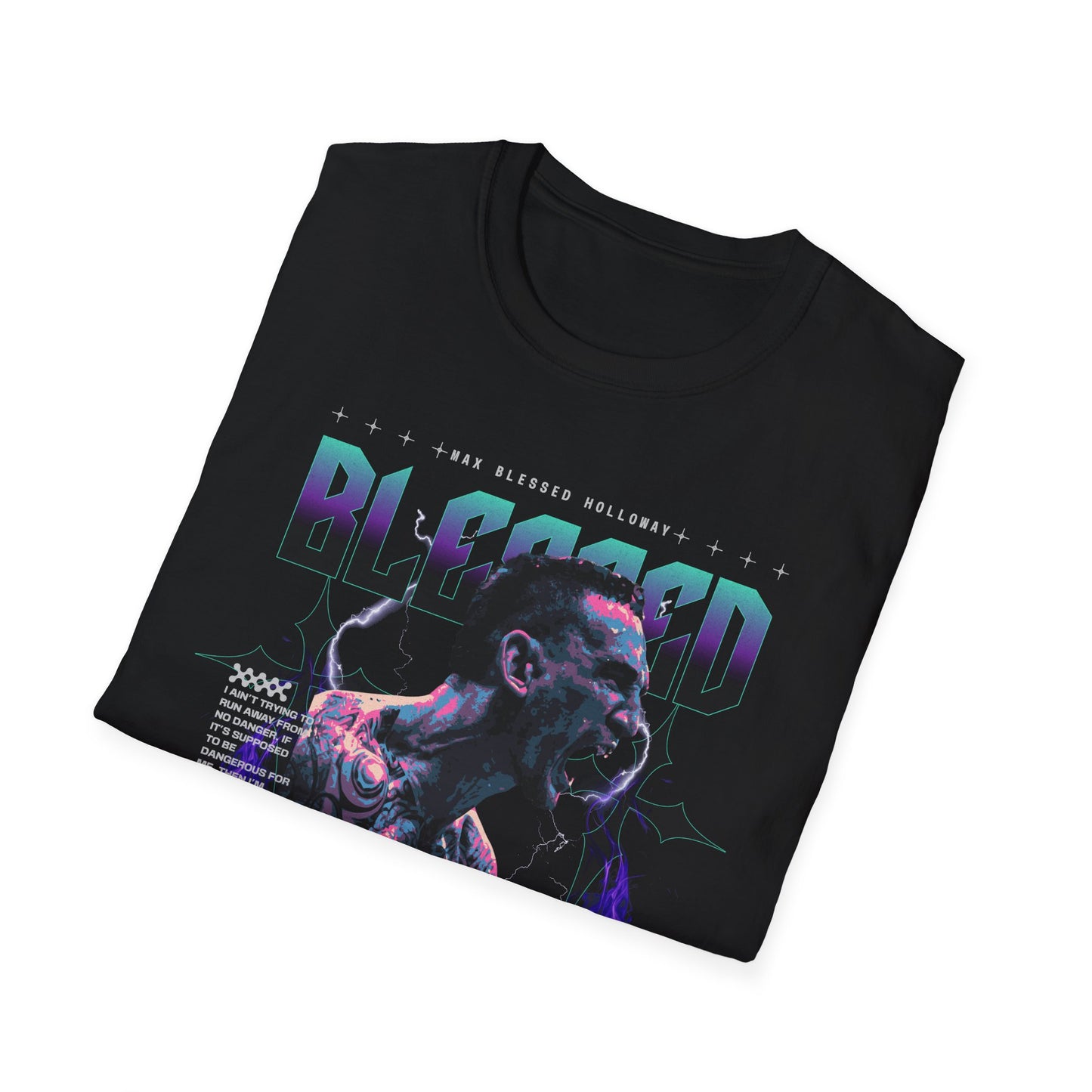 Blessed MAX HOLLOWAY Graphic Unisex Softstyle T-Shirt