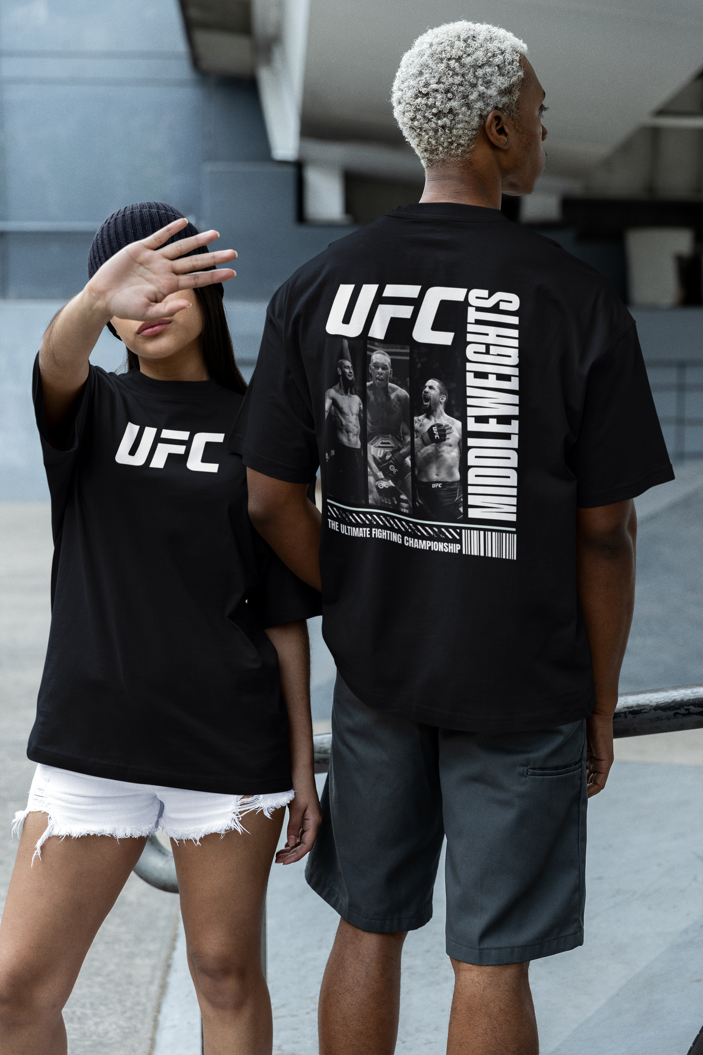 UFC middleweights Unisex Oversized Boxy Tee - Ultimate Fighting Championship Apparel