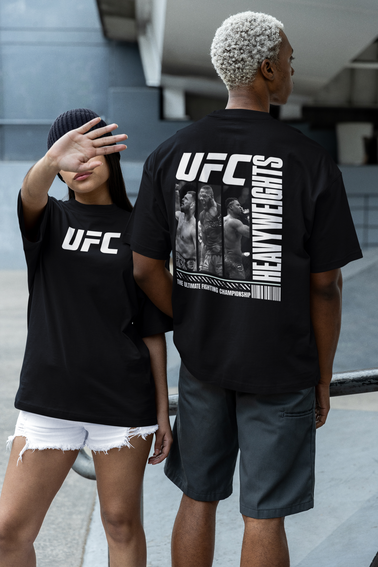 UFC Heavyweights Unisex Oversized Boxy Tee - Ultimate Fighting Championship Apparel