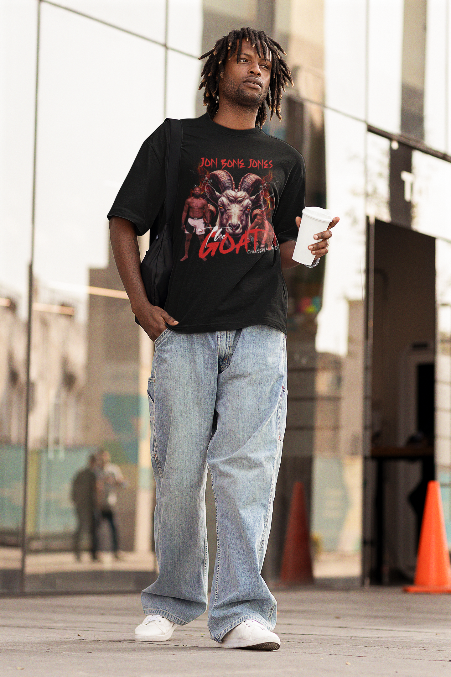 JON JONES Unisex Oversized Boxy Tee