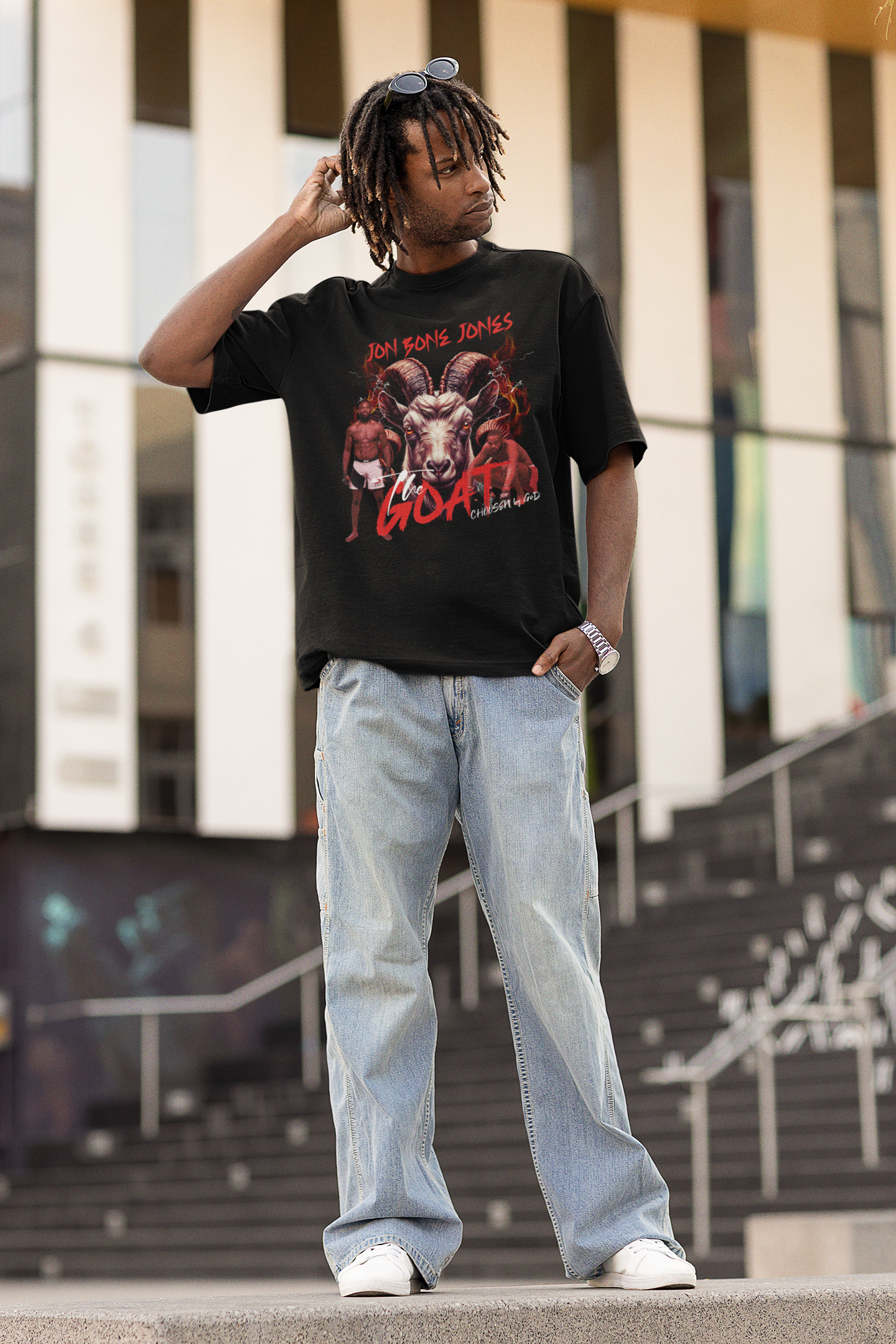 JON JONES Unisex Oversized Boxy Tee