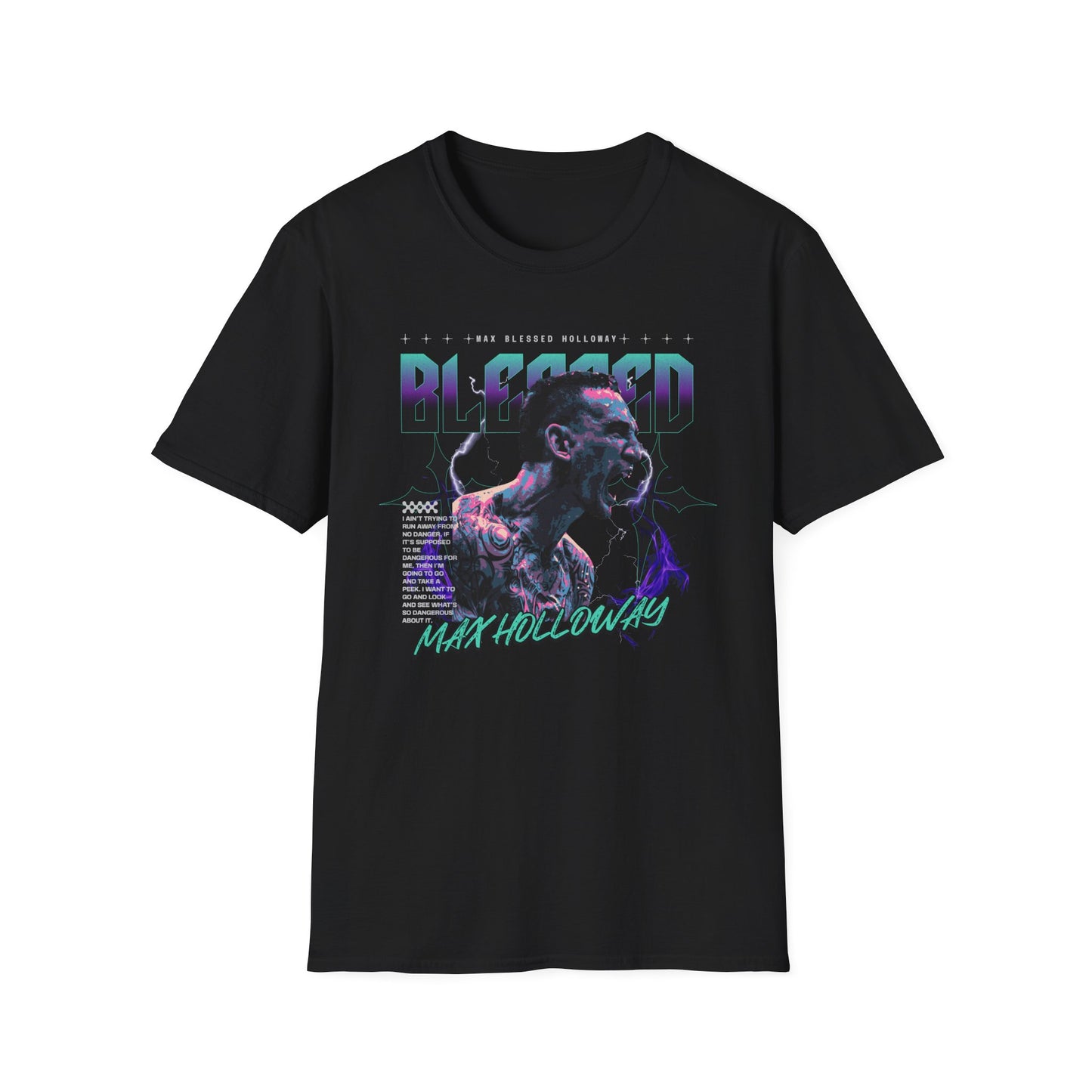 Blessed MAX HOLLOWAY Graphic Unisex Softstyle T-Shirt