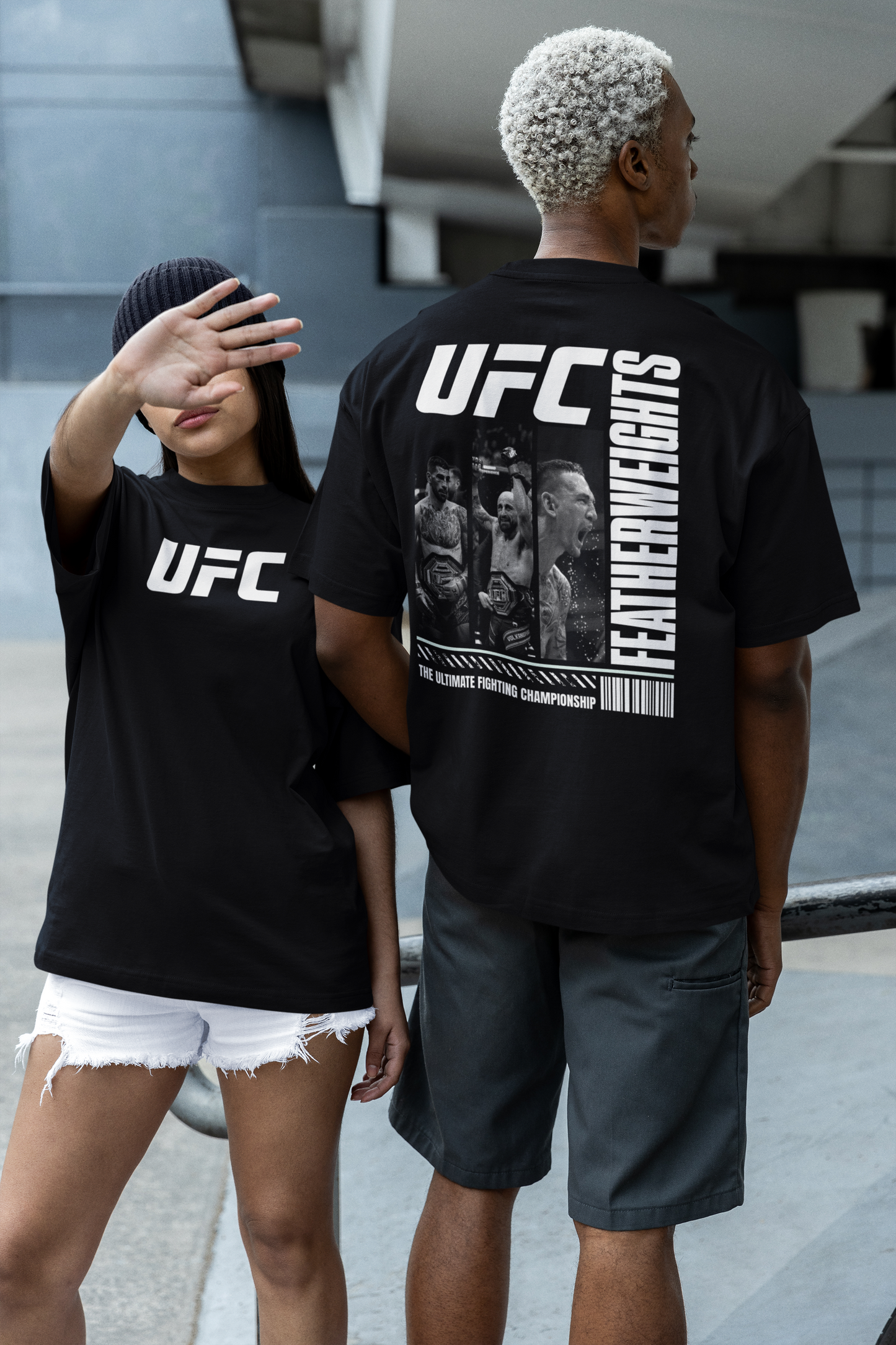 UFC Featherweights Unisex Oversized Boxy Tee - Ultimate Fighting Championship Apparel