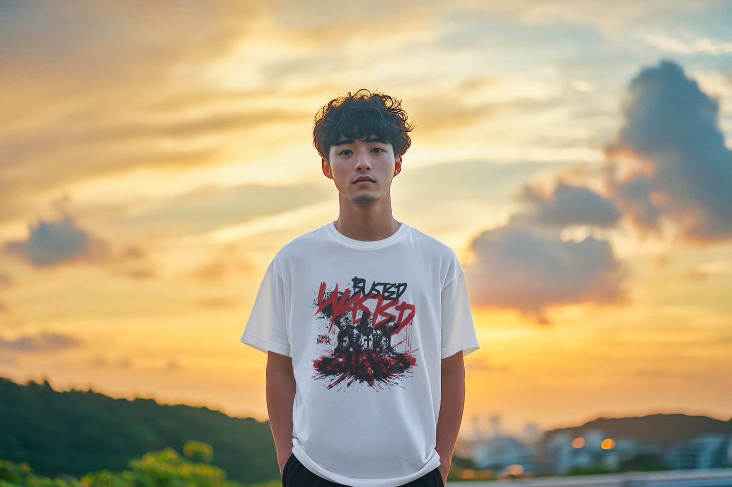 THE KNIGHT Men's Oversized heavyweight t-shirt