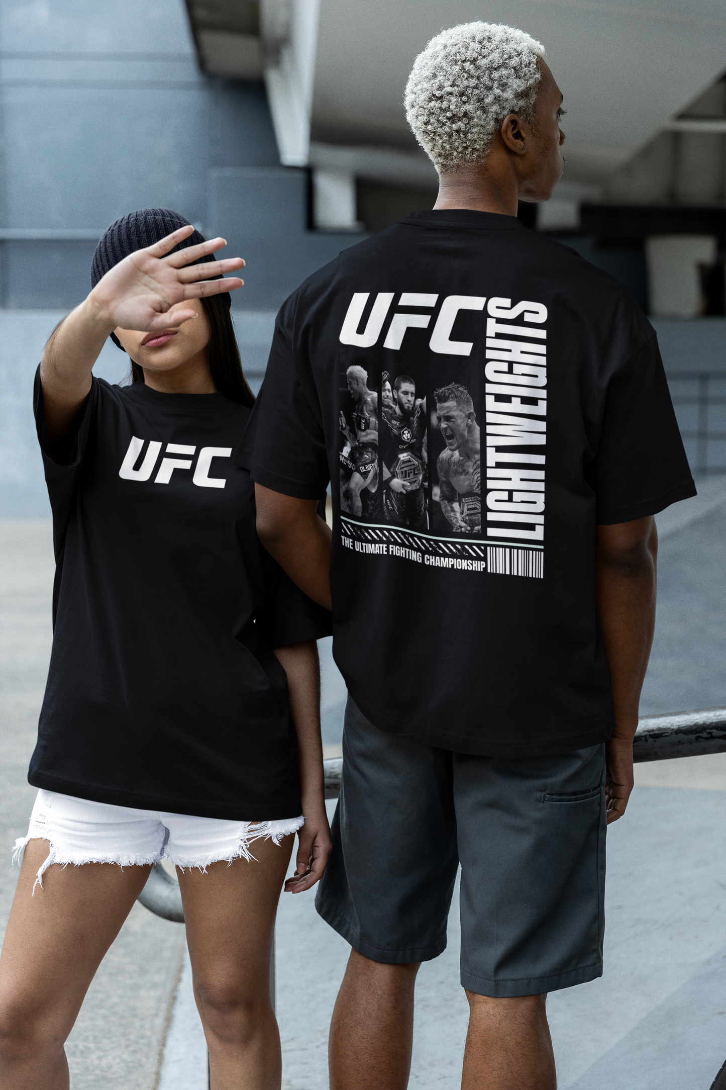 UFC Lightweights Unisex Oversized Boxy Tee - Ultimate Fighting Championship Apparel