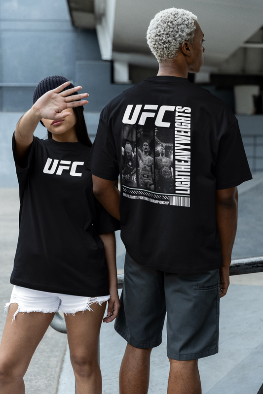 UFC Light Heavyweights Unisex Oversized Boxy Tee - Ultimate Fighting Championship Apparel