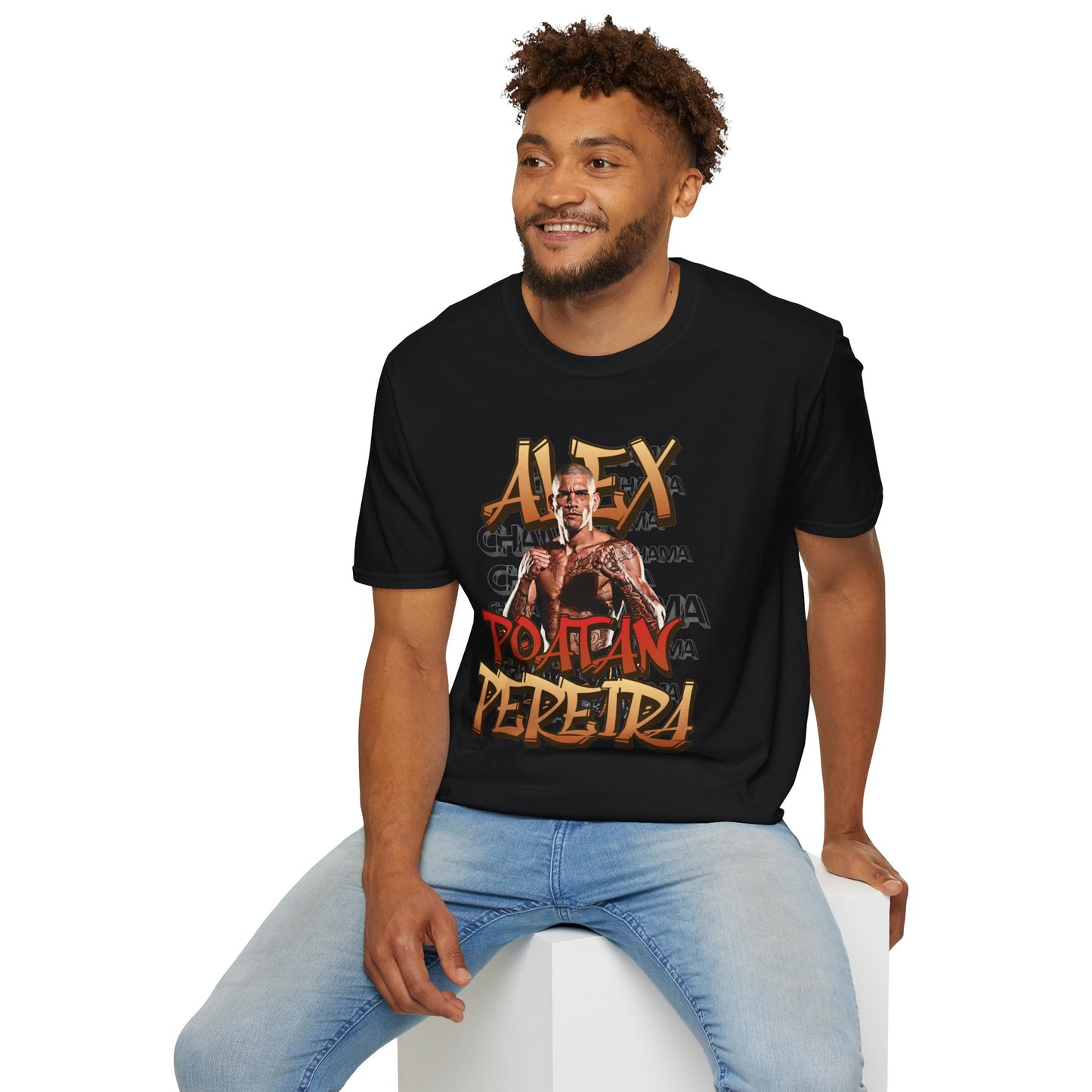 Alex Pereira Graphic  Softstyle T-Shirt - Casual Wear for Fans