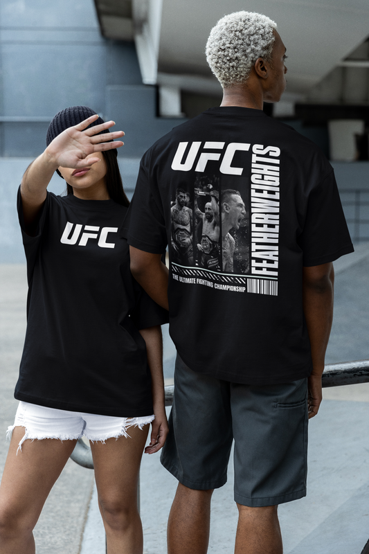 UFC Featherweights Unisex Oversized Boxy Tee - Ultimate Fighting Championship Apparel