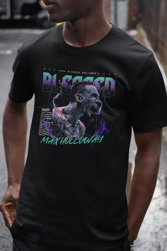 Blessed MAX HOLLOWAY Graphic Unisex Softstyle T-Shirt