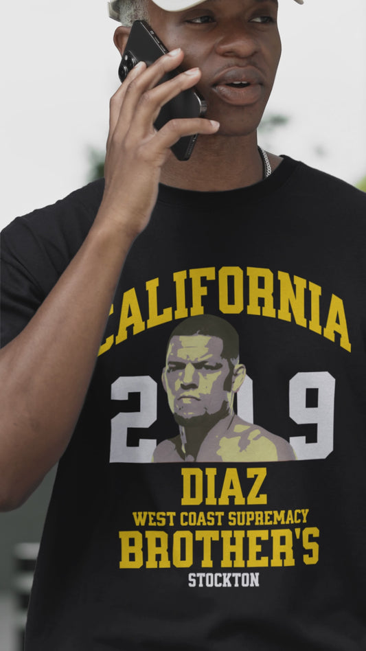 NATE DIAZ  UNISEX organic ribbed neck t-shirt